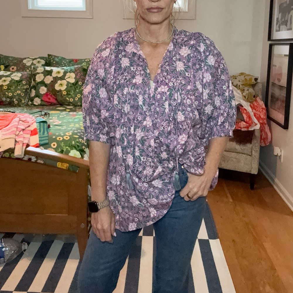 Mille Thalia top Floral in Purple - Picture 3 of 7